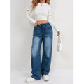 Fashionable Straight-Leg Denim Jeans For Women