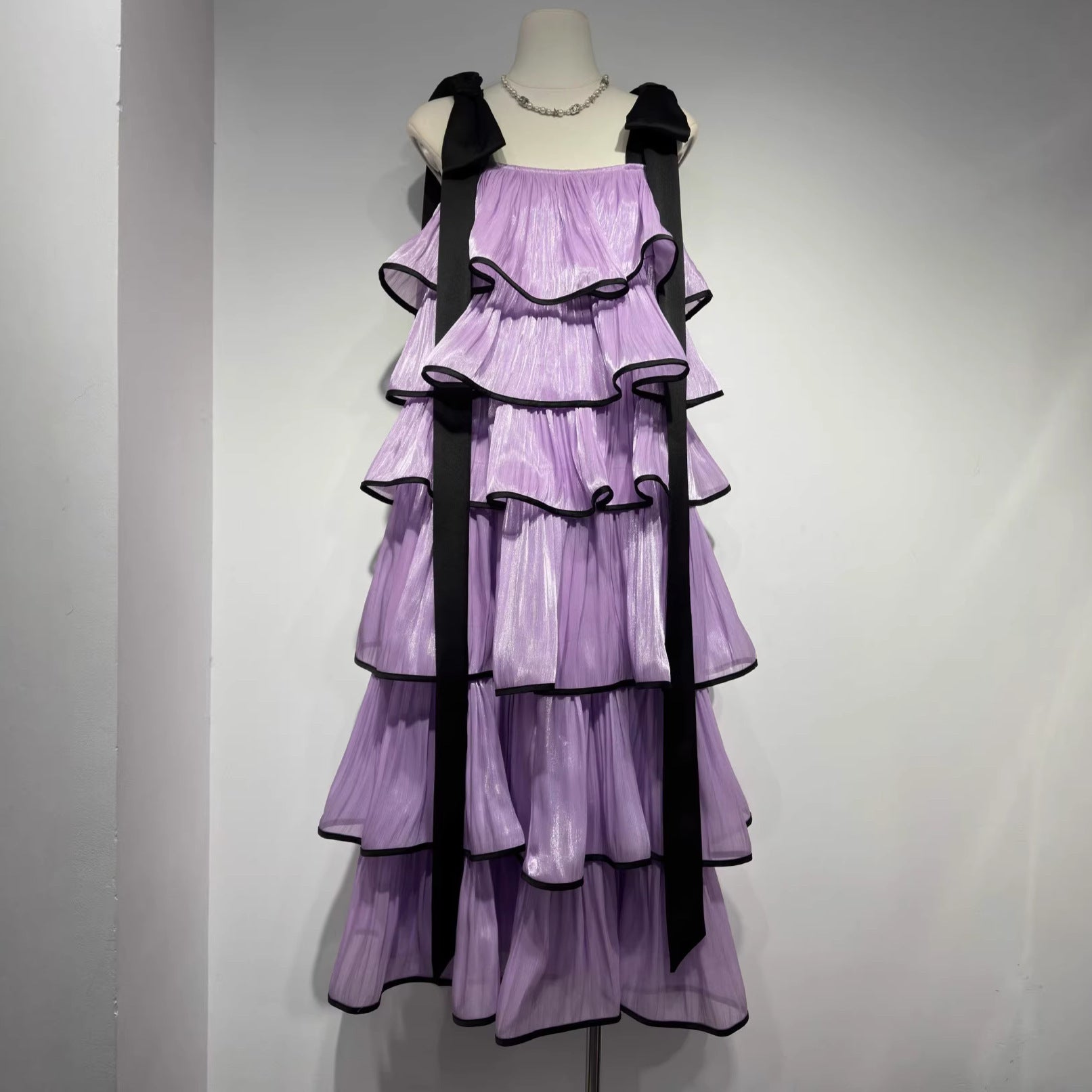 French Chic Camisole Dress For Women With Ruffled Hem